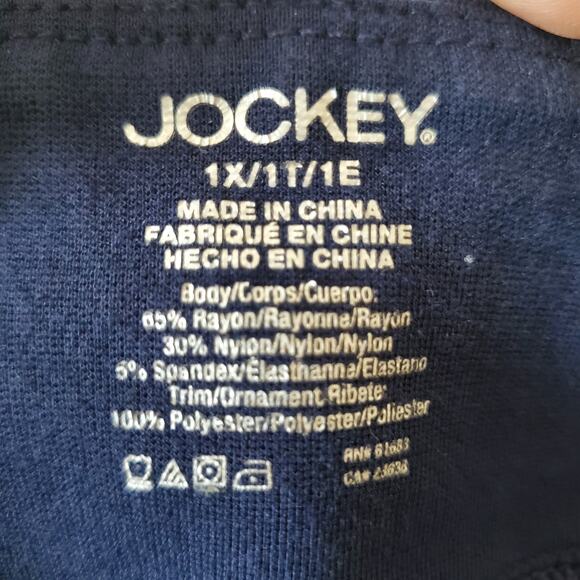 Jockey Women's Navy Blue Athleisure Pull On Jogger Pants Size 1X - Picture 9 of 9